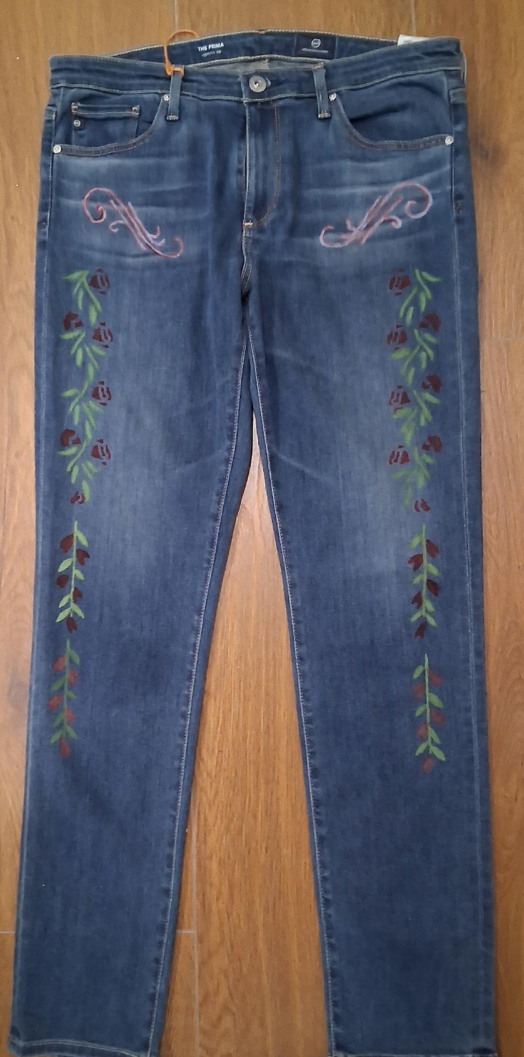 Ladies Painted Jeans