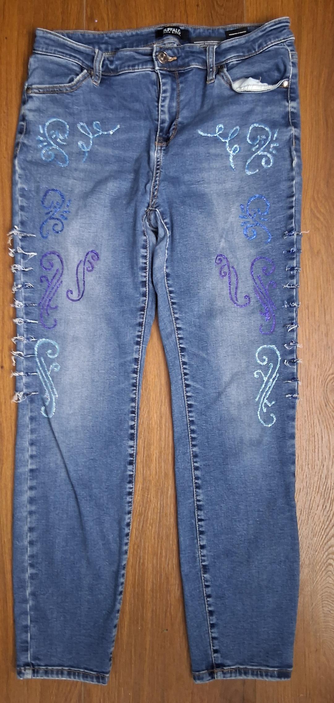 Ladies Ripped Jeans