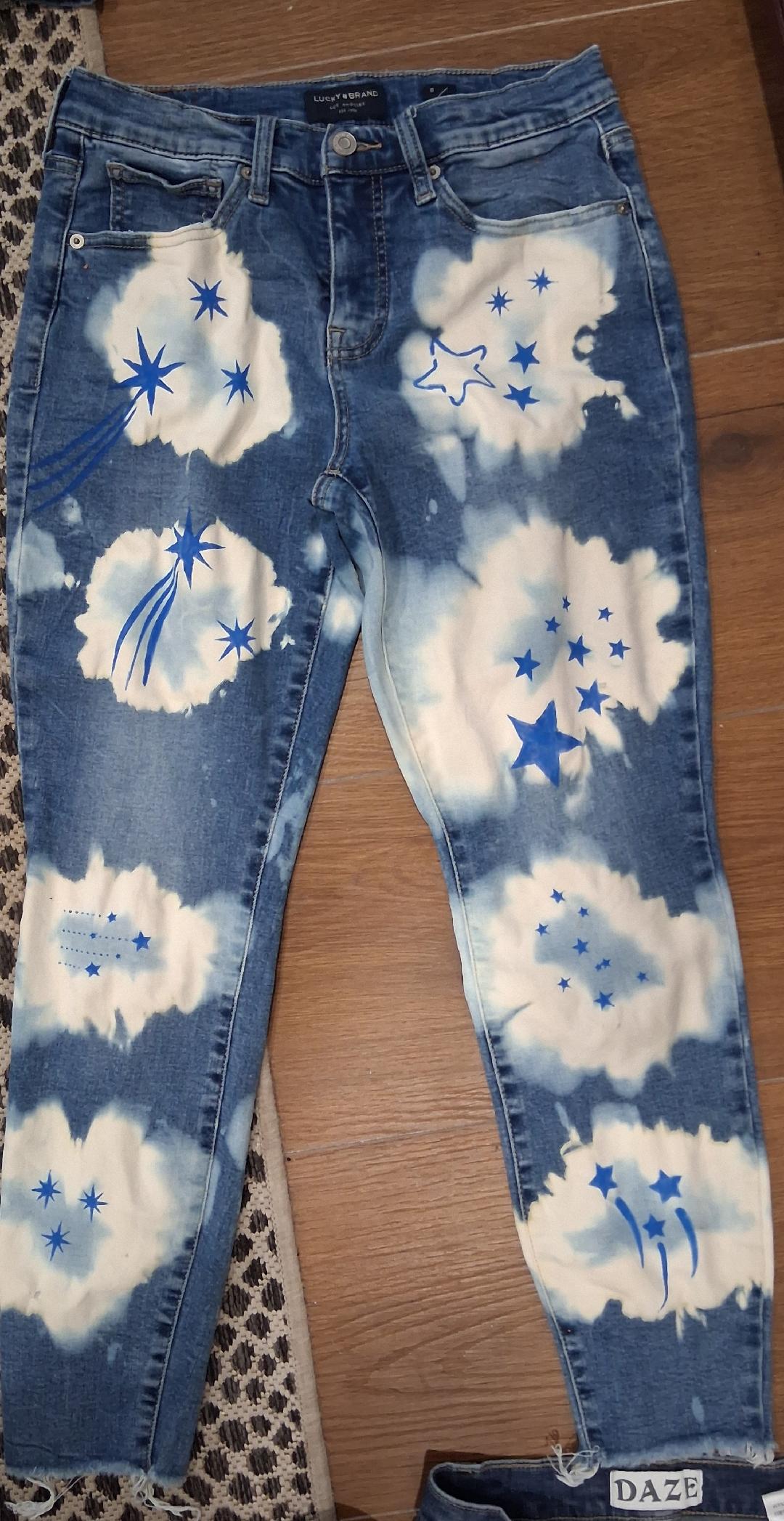 Ladies Tie-Dye Jeans