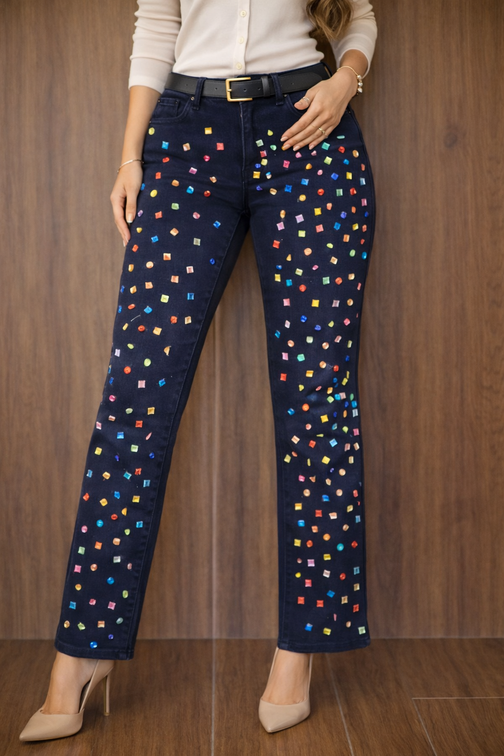 Ladies Gemstone Jeans