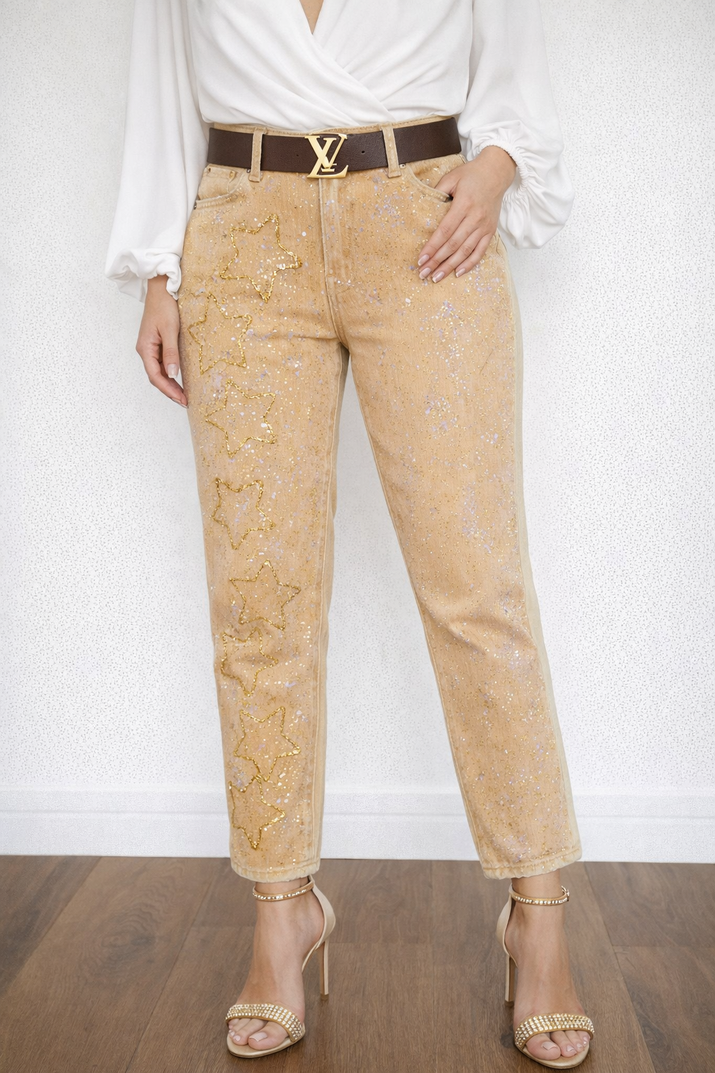 Ladies Shimmering Jeans