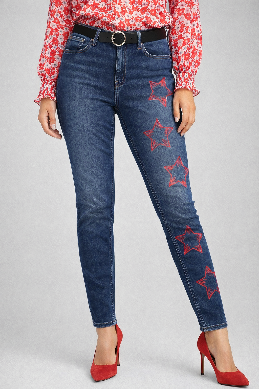 Ladies Star Jeans