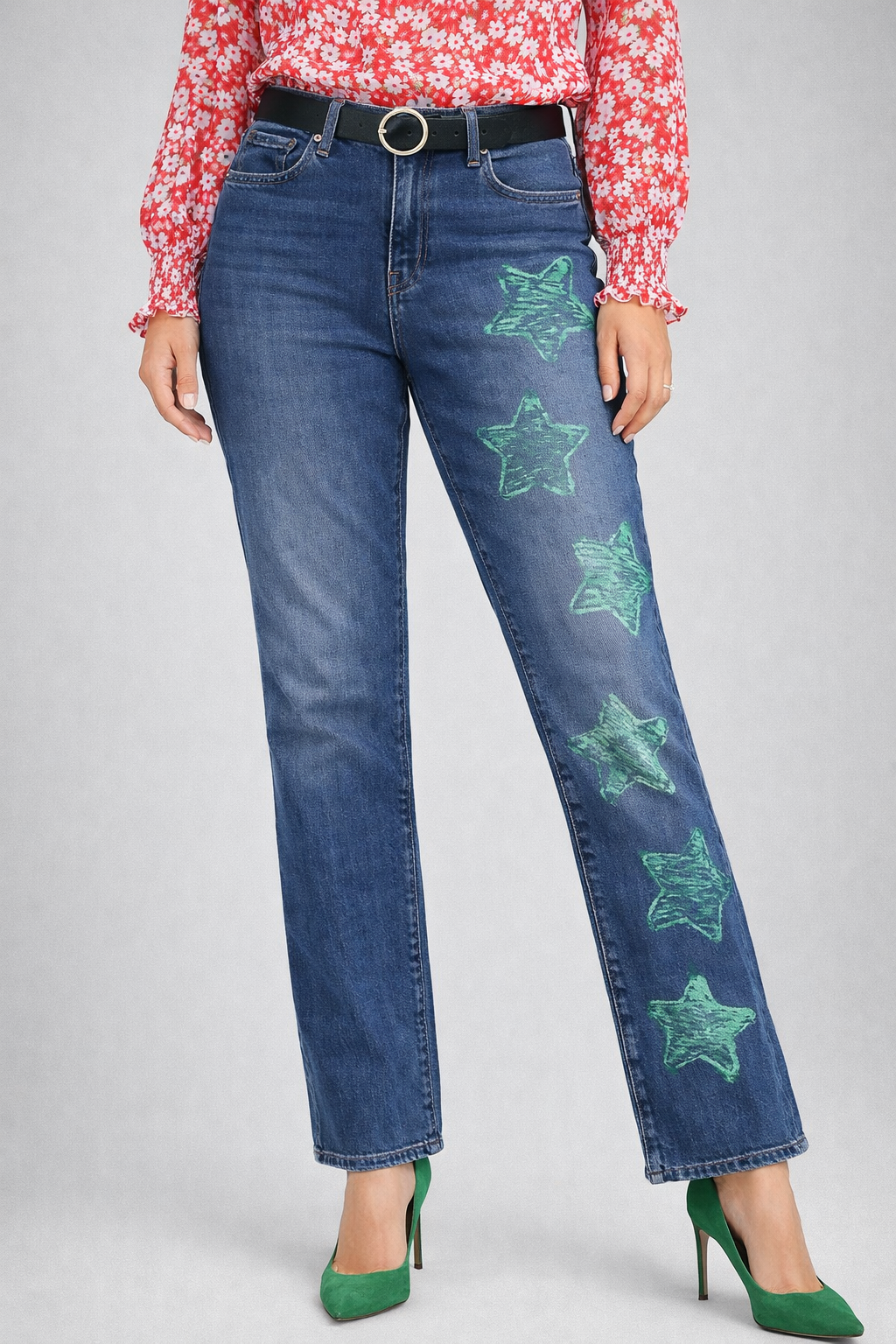 Ladies Star Jeans