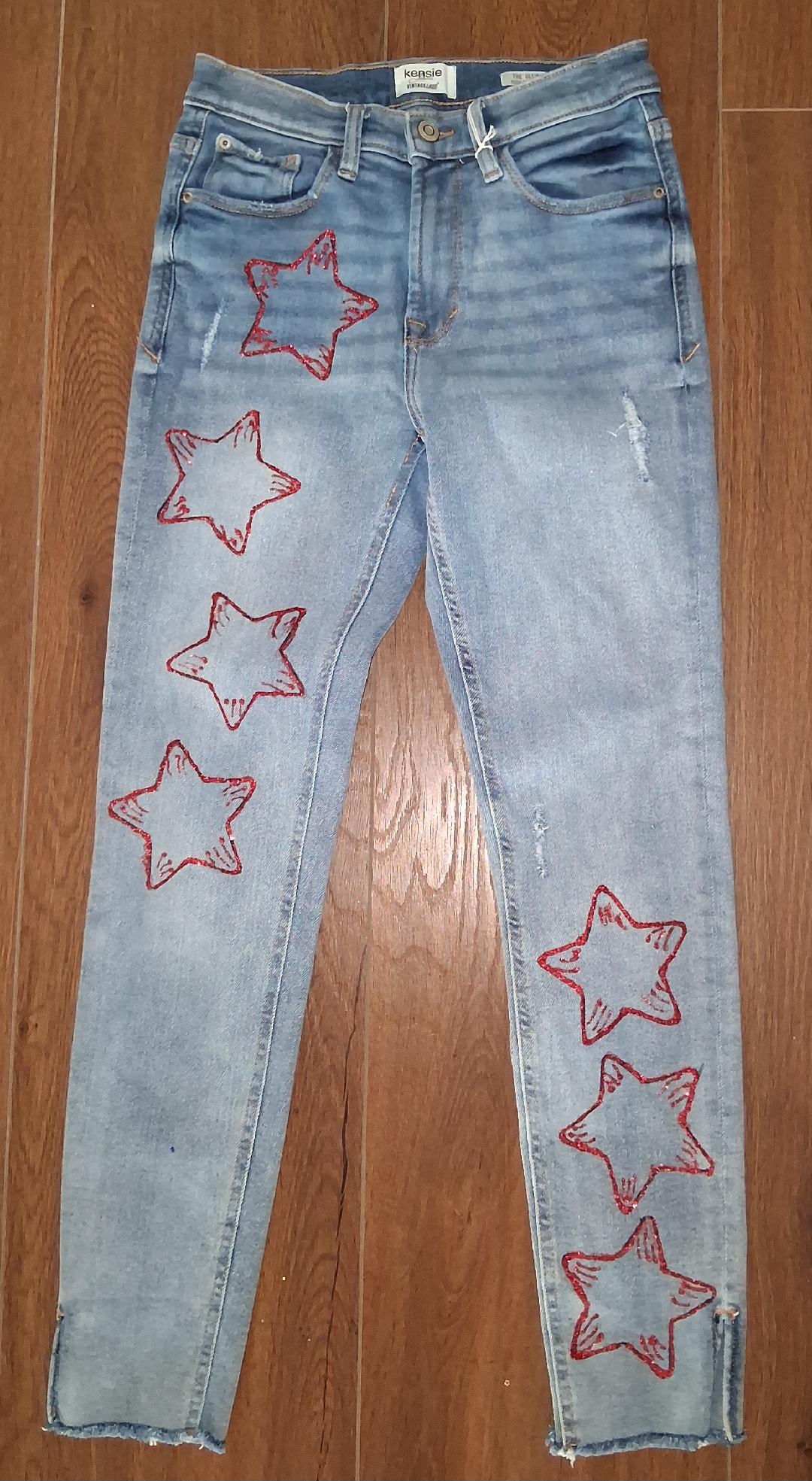 Ladies Star Jeans