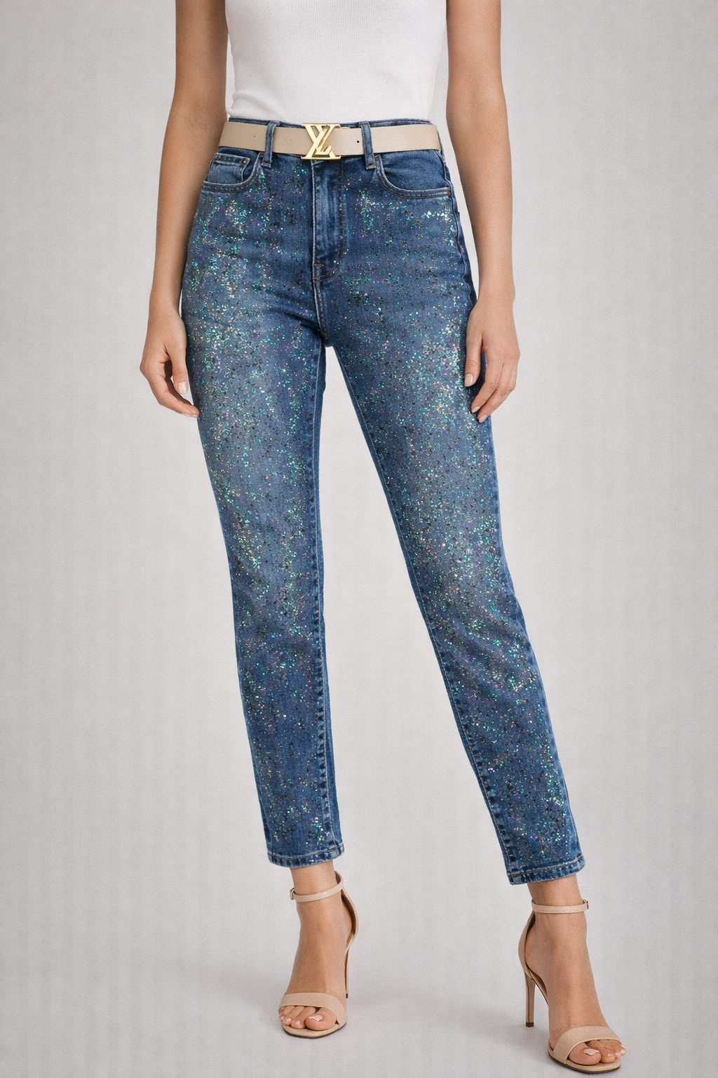 Ladies Shimmering Jeans