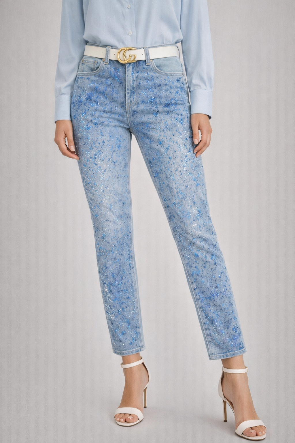 Ladies Shimmering Jeans