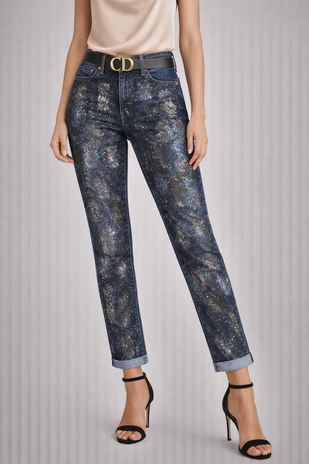 Ladies Shimmering Jeans