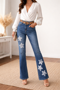 Ladies Star Jeans
