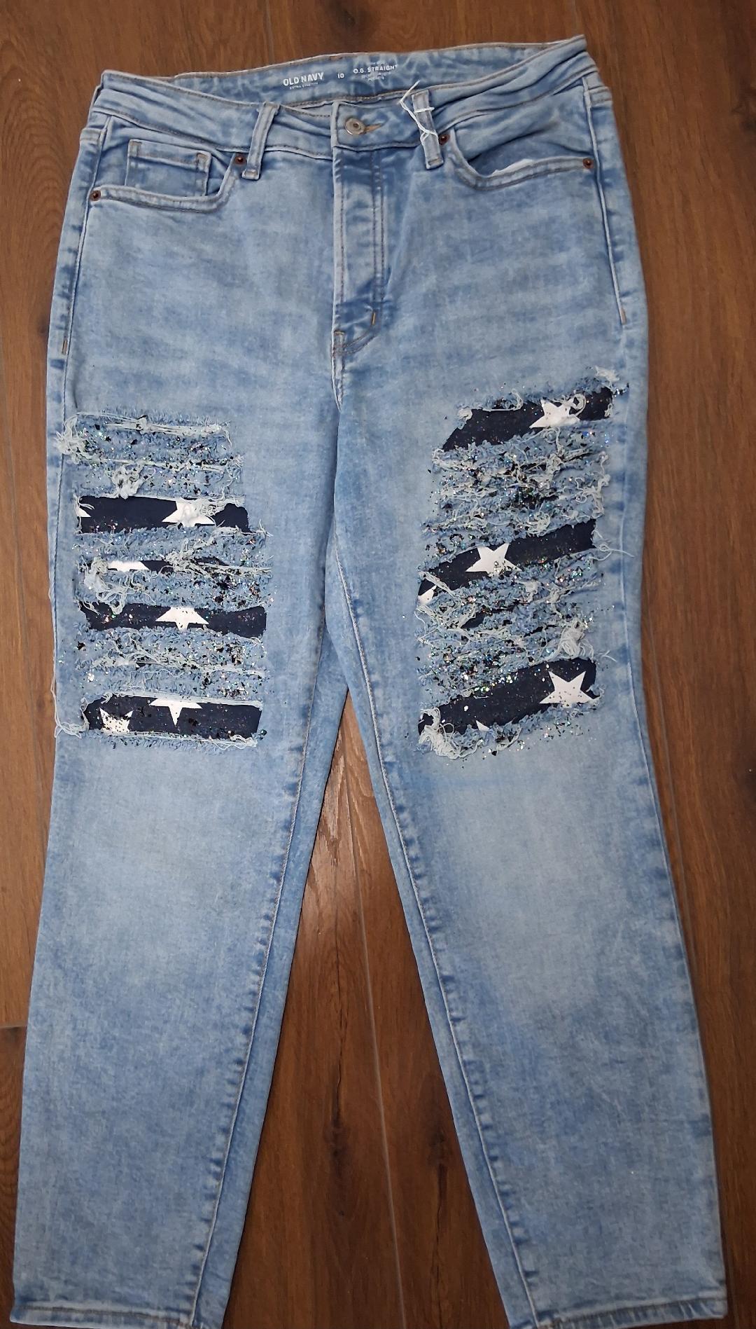 Ladies Ripped Jeans