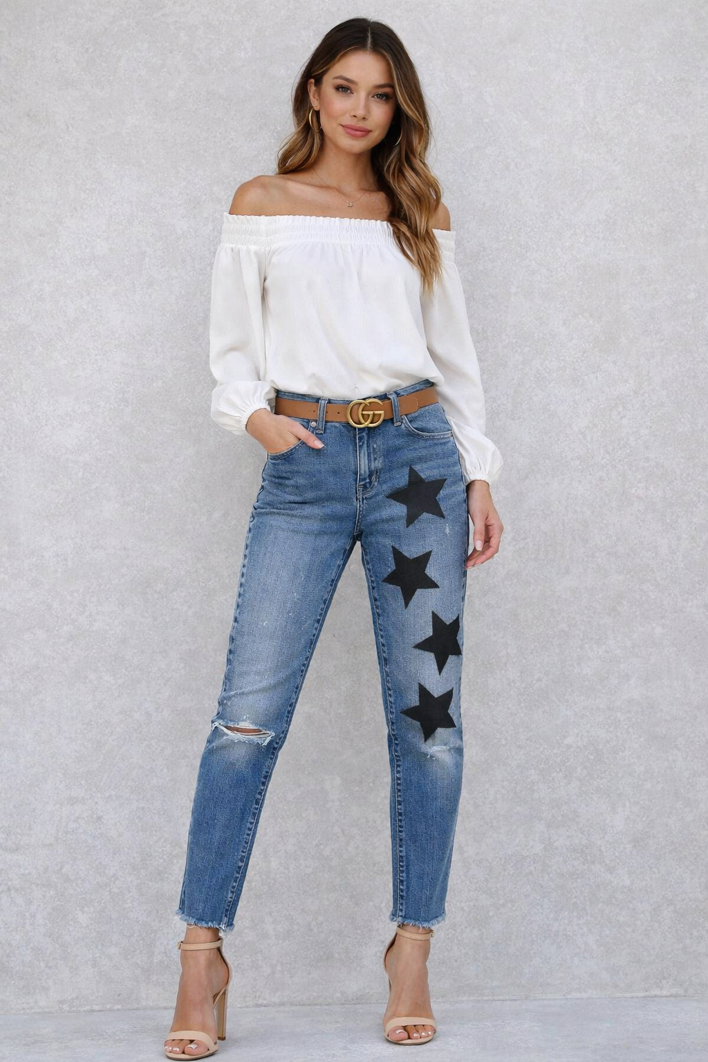 Ladies Star Jeans