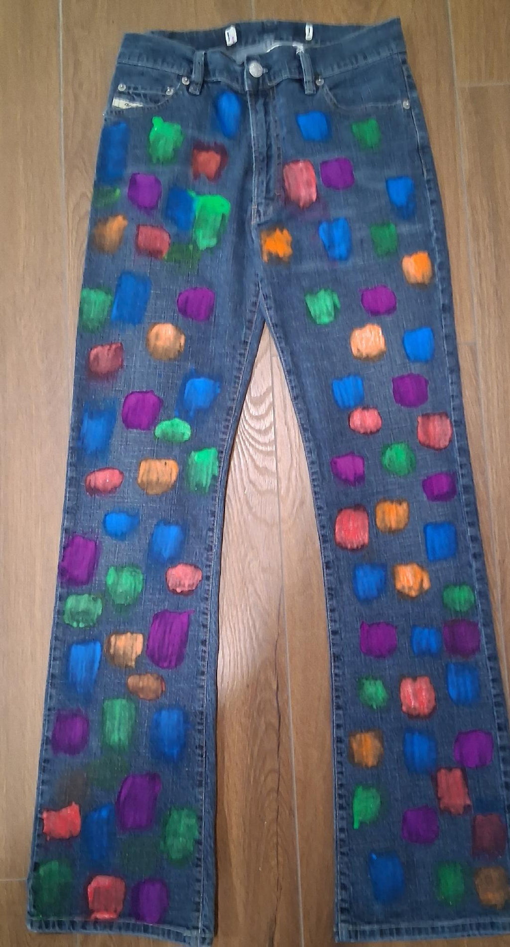 Ladies Painted Jeans