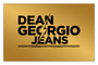 Dean Georgio Jeans logo with gold background
